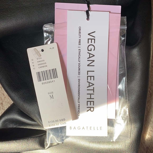 Anthropologie Faux Leather Utility Pants - Picture 5 of 6